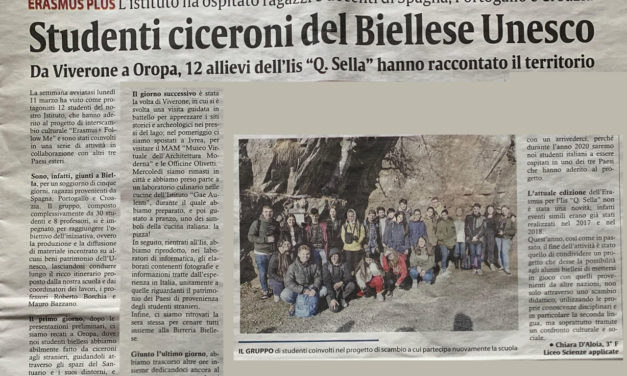 Studenti ciceroni del Biellese Unesco